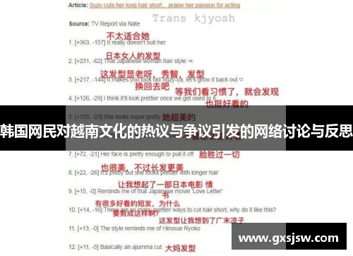 韩国网民对越南文化的热议与争议引发的网络讨论与反思